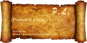 Puchard Lina névjegykártya